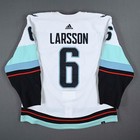 2022-23 Adam Larsson Seattle Kraken Game Used Worn Nhl Hockey Jersey Meigray