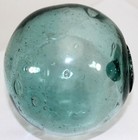 Antique Japanese Glass Fishing Float   Hand Blown   Found In Samoa   4 25  Dia