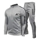 2025 New Men s Zipper Tracksuit Set Sweatshirt And Sweatpants Sports Suit Runnin
