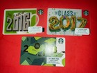 Starbucks Gift Cards - Years 2016  2017  2018 - Brand New Unscratched  Lot
