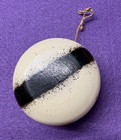 Vintage Royal Master Yo-yo Championship Official Top Wood White W  Black Stripe