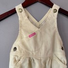 Vintage Oshkosh B gosh Butter Yellow Soft Corduroy Bib Overalls 12 Mos 80s Union