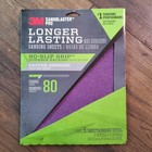 3m Sandblaster Sandpaper 4 Pck Assortment 20 Total Sheets 9x11 80 220 Coarse vf