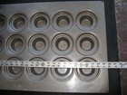 Ekco Glaco Commercial 15 Slot Crown Muffin Pan 20 Gauge Aluminized Steel 18x27 