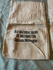 3 Vintage Canvas Bank Deposit coin Bags Seafirst Bank Old National U s  Mint