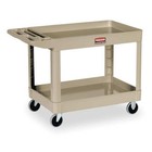 Rubbermaid Commercial Fg452089beig Utility Cart With Deep Lipped Plastic
