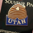 Utah Beehive State Bees Honey Farm Travel Souvenir Lapel Pin
