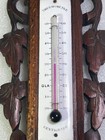 Antique Black Forest Barometer   Thermometer Carved Wood - c6