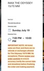 The Odyssey - Imax 70mm Tickets - Auto Nation Imax Ft  Lauderdale - July 19th