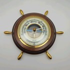 Selsi Weather Station Barometer Made In Germany  Brass  Glass And Wood  Working