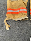 Globe Structural Firefighting Turnout bunker Pants Tan W  Orange Reflective