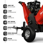 Mechmaxx 408cc 14hp B s Gas E-start Engine 6   Wood Chipper With Towbar  P4206