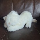 Applause Cat Sleeping Kitty Plush Stuffed Animal White Stuffie Vintage Korea 89 