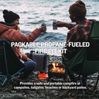 Ignik Firecan Portable Propane Fire Pit With Hose And Adjustable Regulator