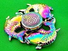 Rainbow Goldfish Fidget Spinner All Metal Toy Kids Adults Adhd Focus Stress Edc