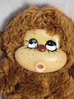 Vintage Monchichi Thumb Sucker Stuffed Brown Monkey 8    Plush 70s-80s