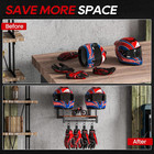 Helmet Rack Wall Mount  Motorcycle Helmet Holder Plate Rack Display Organizer