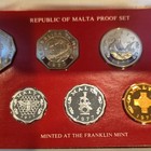 Rare 1977 Malta Proof Set  Key Date  Low Mintage Of 6 884  Complete With Coa 