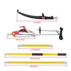 27 Feet Tree Pole Pruner Manual Branches Trimmer Tree Branch Garden Tools Yellow