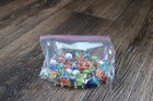 Mixed Lot  Of Glass Marbles Of Various Colors With Shooter Marble