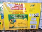 Crayola Golden Crayon Certificate Awards 24 Count New Sealed Two Packs