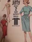 Sheath Dress Jiffy Belted Simplicity Sewing Pattern 4520 Size 12 Vtg 60 s Uc Ff