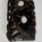 Vintage antique Asian chinese Wood Carving 12  Sculpture Foliage   Reed Motif