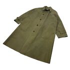 Vintage 1949 Us Army Rubber Rain Dismounted Coat - Size M