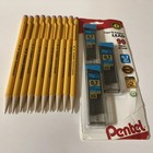 Vintage Papermate Sharpwriter Mechanical  2 Pencils 15 Pencils   90 Pentel Leads