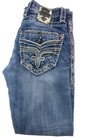 Rock Revival Shmuel Slim Boot Stretch Blue Men   s Jeans Size 32   x 32   