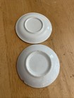 2 Vtg White With Gold Ironstone Butter Pats  Imperfect See Pictures 16 Farm