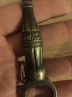 Coca Cola Bottle Opener Patina Coke Man Cave Cast Iron Keychain Brass Collector