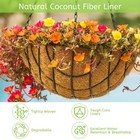 6pcs 14inch Coconut Liners For Planters Round Hanging Basket Liners 100  Natural