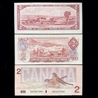 Bank Of Canada 1954  1974  1986 Two 2 Dollars Banknotes Paper Money Lot Used Vf