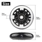 4-pack Pu Inline Skate Wheels Flashing Wheels W bushings For Youth Children s   