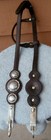 Vintage Sterling Silver Overlaid Lots Of Conchos Horse Show Slide Ear Headstall