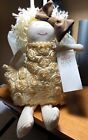 Woof And Poof Angel 2011 Plush 13  Handmade In Chico  Ca-tags Are Original