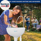 Portable Camping Sink With 19l  5  Gallon  Water Tank  Hands-free Foot Pump  Soa