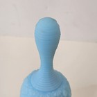 Vintage Fenton Blue Satin Milk Glass Button And Daisy Bell- No Dangle 
