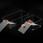 2 Pack Hermit Crab Water Tank With Climbing Ramps And Salt Water For Medium O   