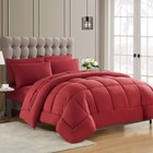 Bed-in-a-bag Solid Color Comforter   Sheet Set Soft All Season Bedding Full