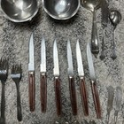 Vintage Silverware Lot Of 96 Pieces - Spoons  Forks  Knives   See Photos