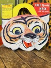 Vintage 1953 Frostie Root Beer Tiger Bottle Topper Sign Coca Cola Pepsi Zoo Cat