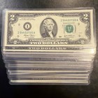 2003 Federal Reserve Note  2 Two-dollar Bill Uncirculated Excellent Toploader