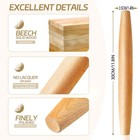 Classic French Rolling Pin For Baking - Beech Wood Tapered Rolling Pin Dough    