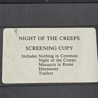 Night Of The Creeps Vhs Screening Copy Hbo Cannon Video Horror Promo