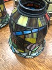 Small Tiffany Style  Dragon Fly Stained Glass Lamp Shade Ceiling Fan