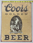 Coors Golden Beer Metal Tin Sign For Bar Man Cave Or Garage 16 X 12 5 New
