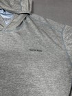 Simms Fishing Hoodie Mens 2xl Gray Lightweight Insect Shield Stretch Performance