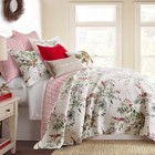Levtex Home Winterberry Forest King Quilt Set - Reversible  Cotton poly  Green r